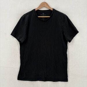 Mack Weldon Shirt Mens Large Black Pima Cotton Crewneck T-Shirt Tee Solid